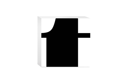 Fun Chunky Monogram T | Wood Block | Eaches | Min 4