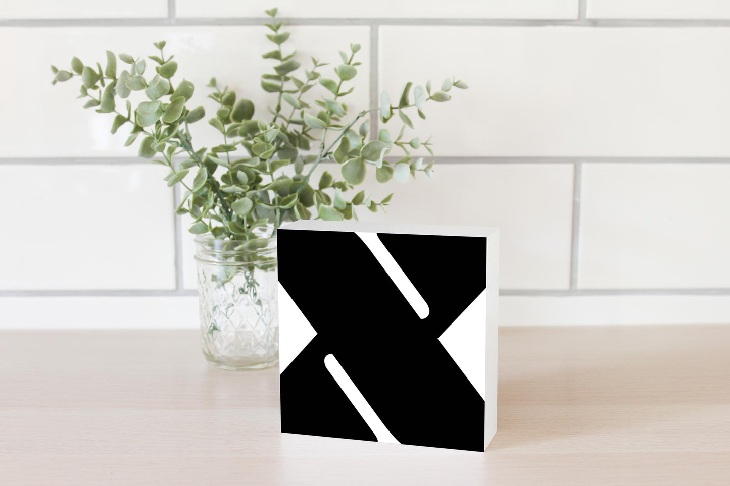 Fun Chunky Monogram X | Wood Block | Eaches | Min 4