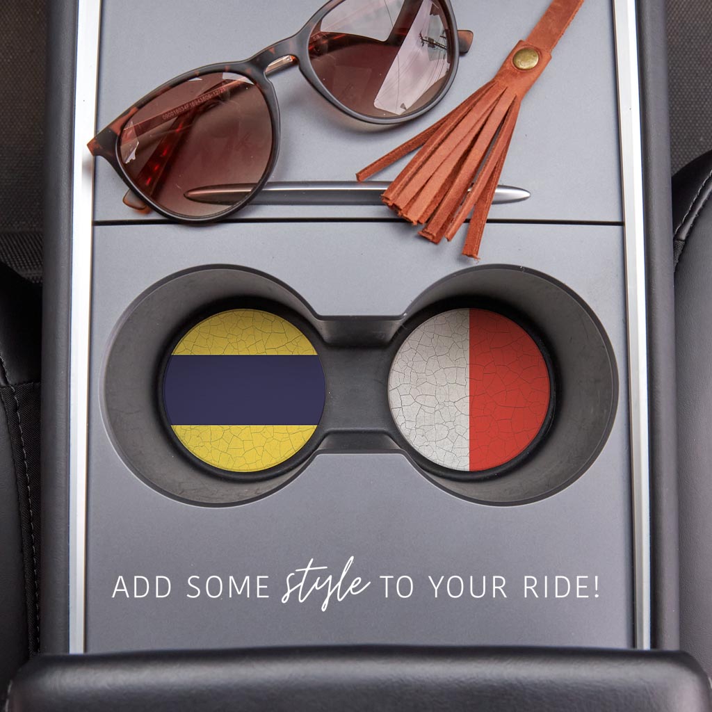 Nautical Flags | Absorbent Car Coasters | Set of 2 | Min 4