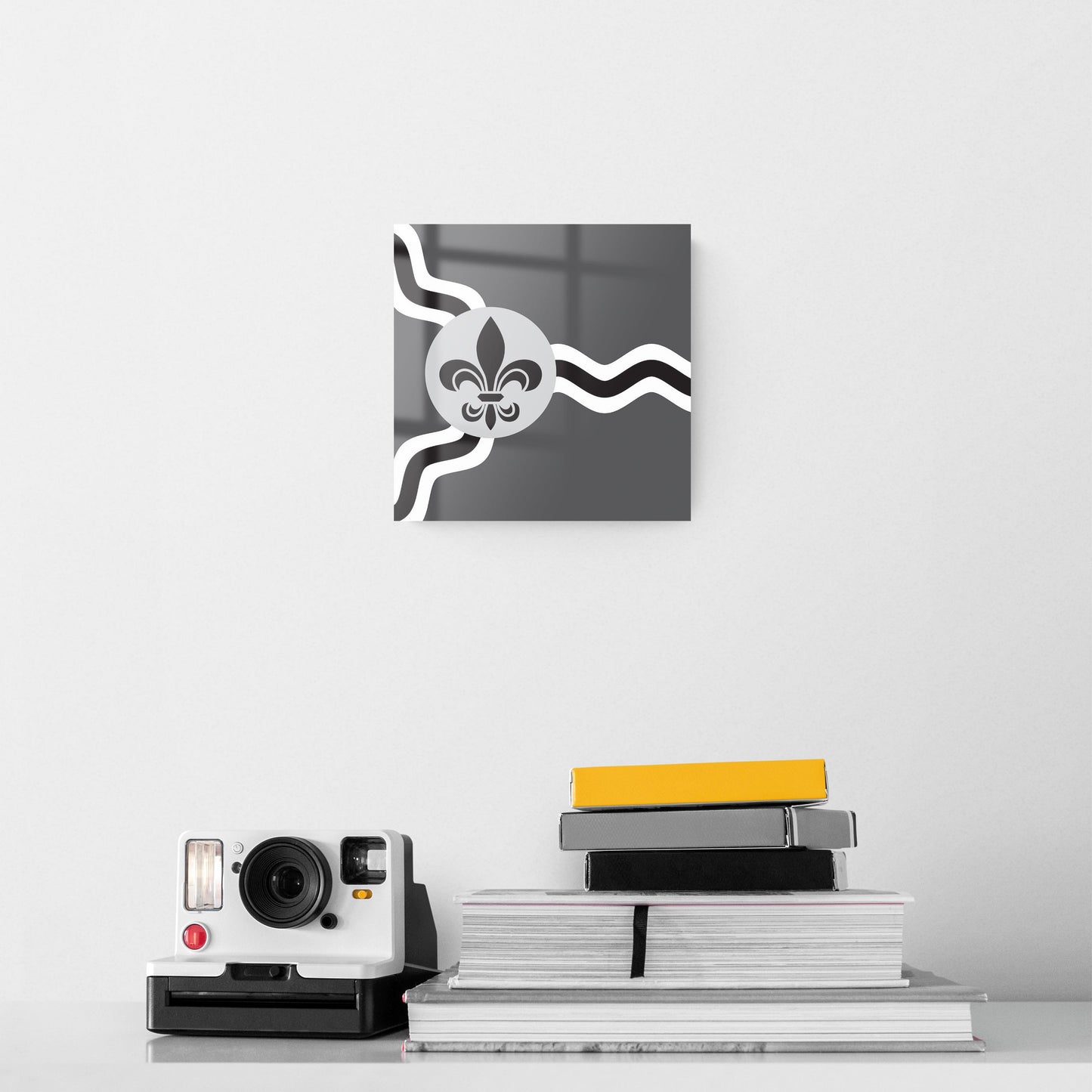 Minimalist B&W Missouri St Louis Flag | Hi-Def Glass Art | Eaches | Min 2
