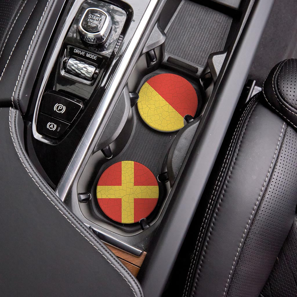 Nautical Flags | Absorbent Car Coasters | Set of 2 | Min 4