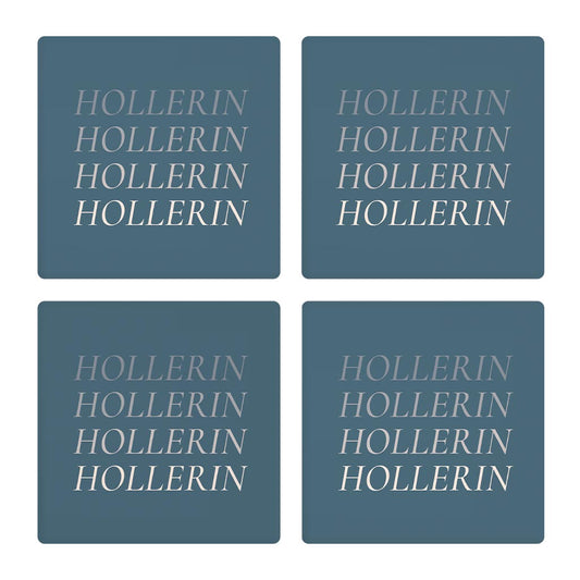 Modern Minimalist Arkansas Hollerin | Absorbent Coasters | Set of 4 | Min 2
