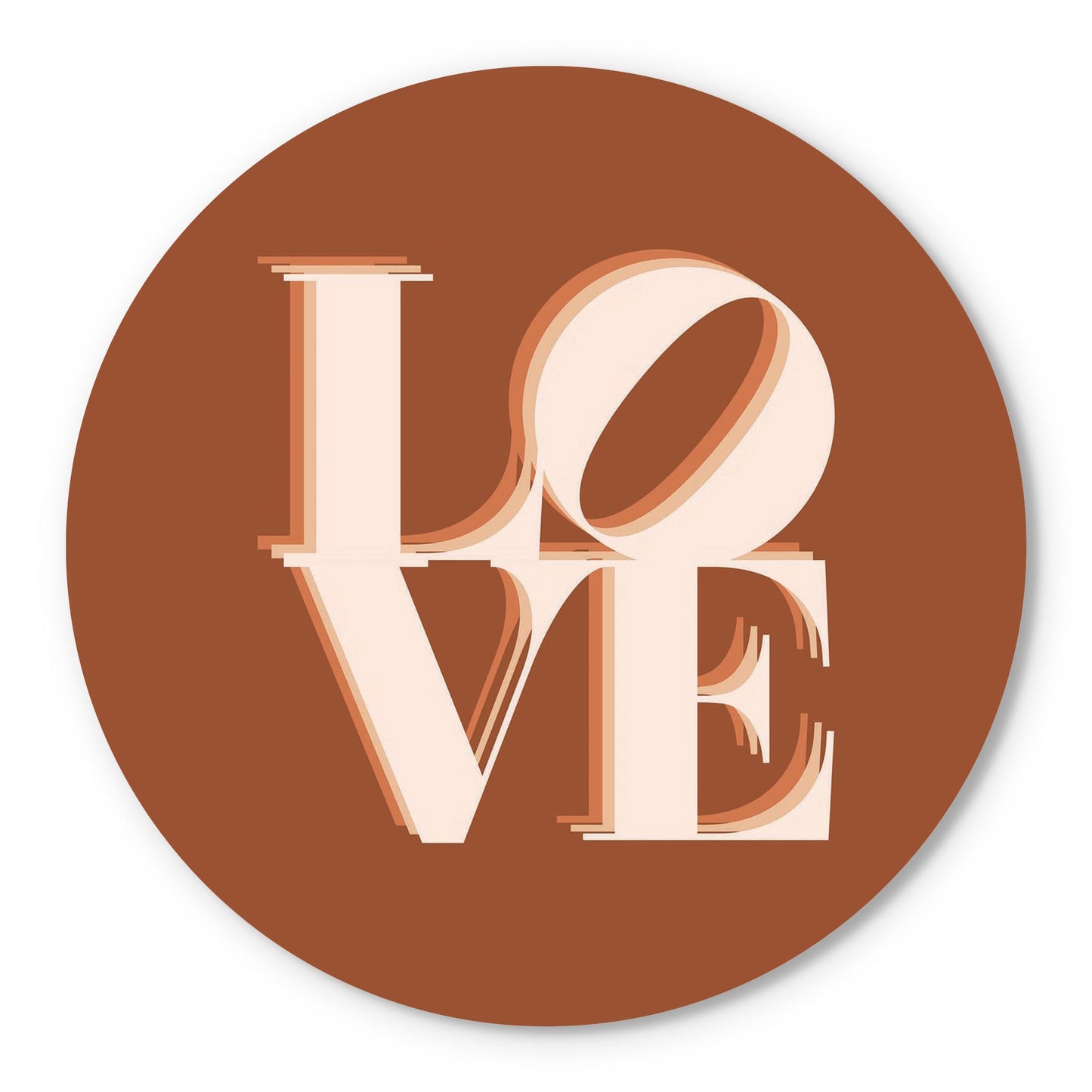 Modern Minimalist Pennsylvania Love Dark | Wood Sign | Eaches | Min 1
