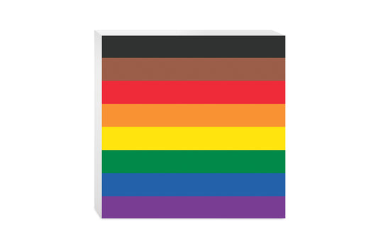 Philly Pride Flag Colors | Wood Block | Eaches | Min 2