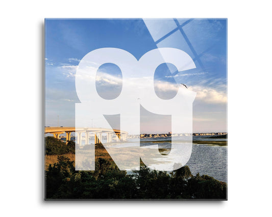 OCNJ Photo With Text | Hi-Def Glass Art | Eaches | Min 2