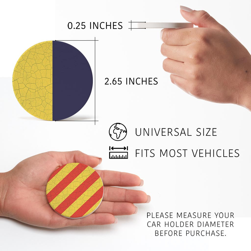Nautical Flags | Absorbent Car Coasters | Set of 2 | Min 4