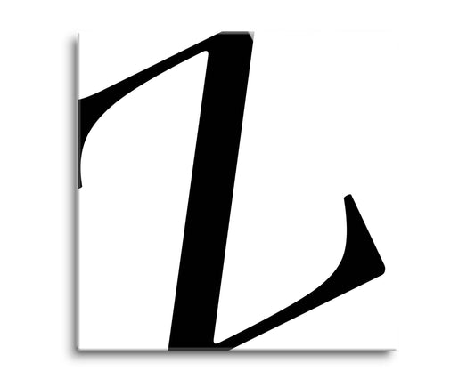 Minimal Monogram Z | Hi-Def Glass Art | Eaches | Min 2