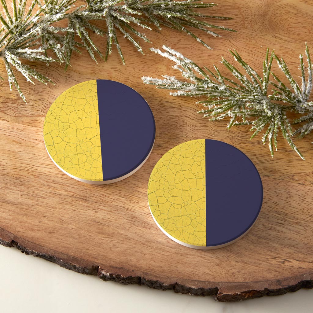 Nautical Flag Kilo| Absorbent Car Coasters | Set of 2 | Min 4