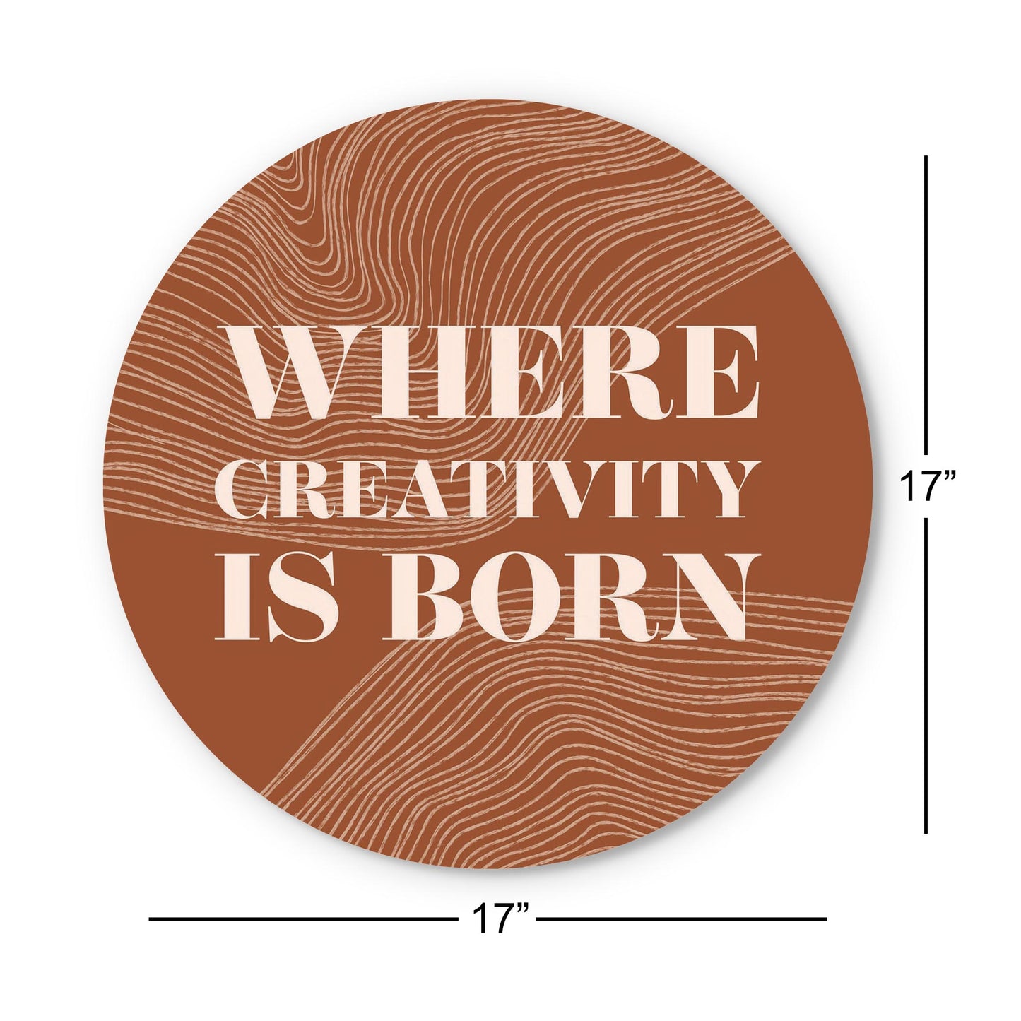 Modern Minimalist New York Creativity Is Born | Wood Sign | Eaches | Min 1