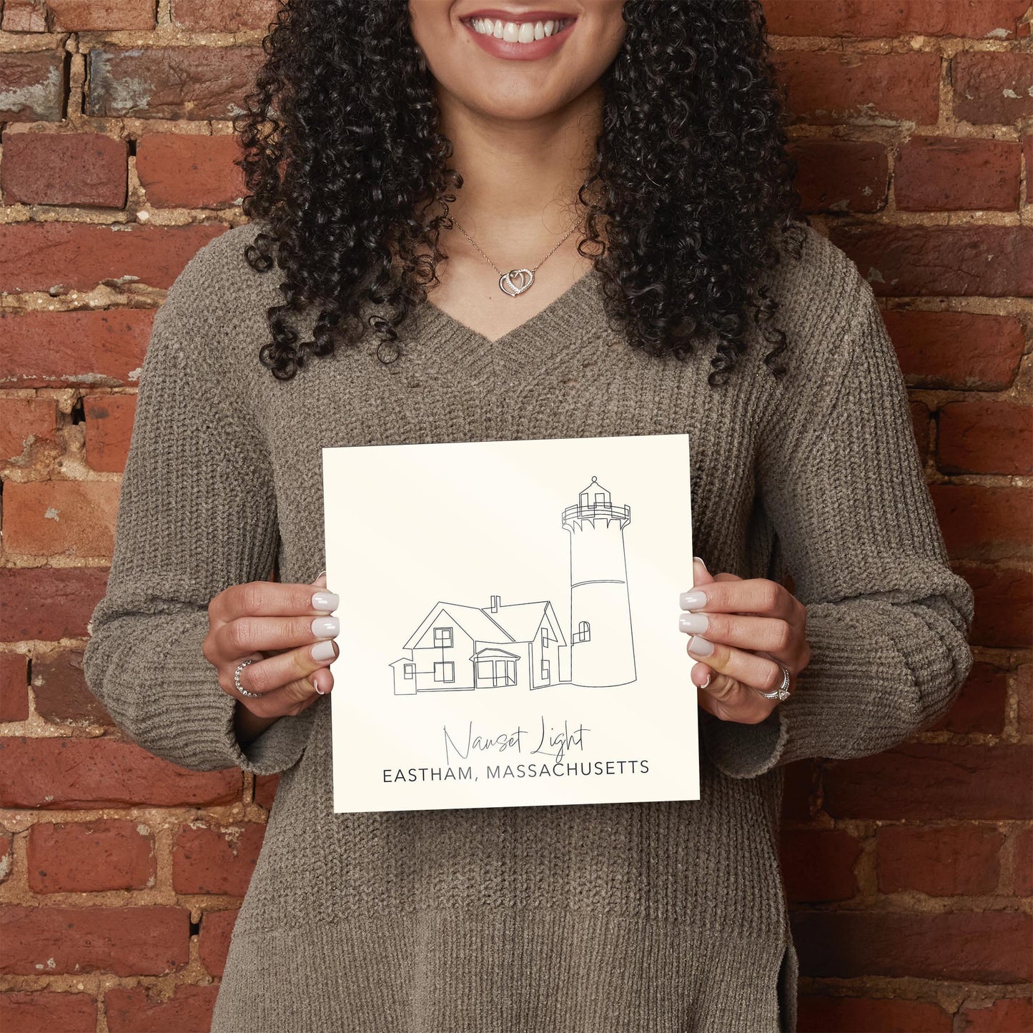 Cream Nauset Light | Hi-Def Glass Art | Eaches | Min 2