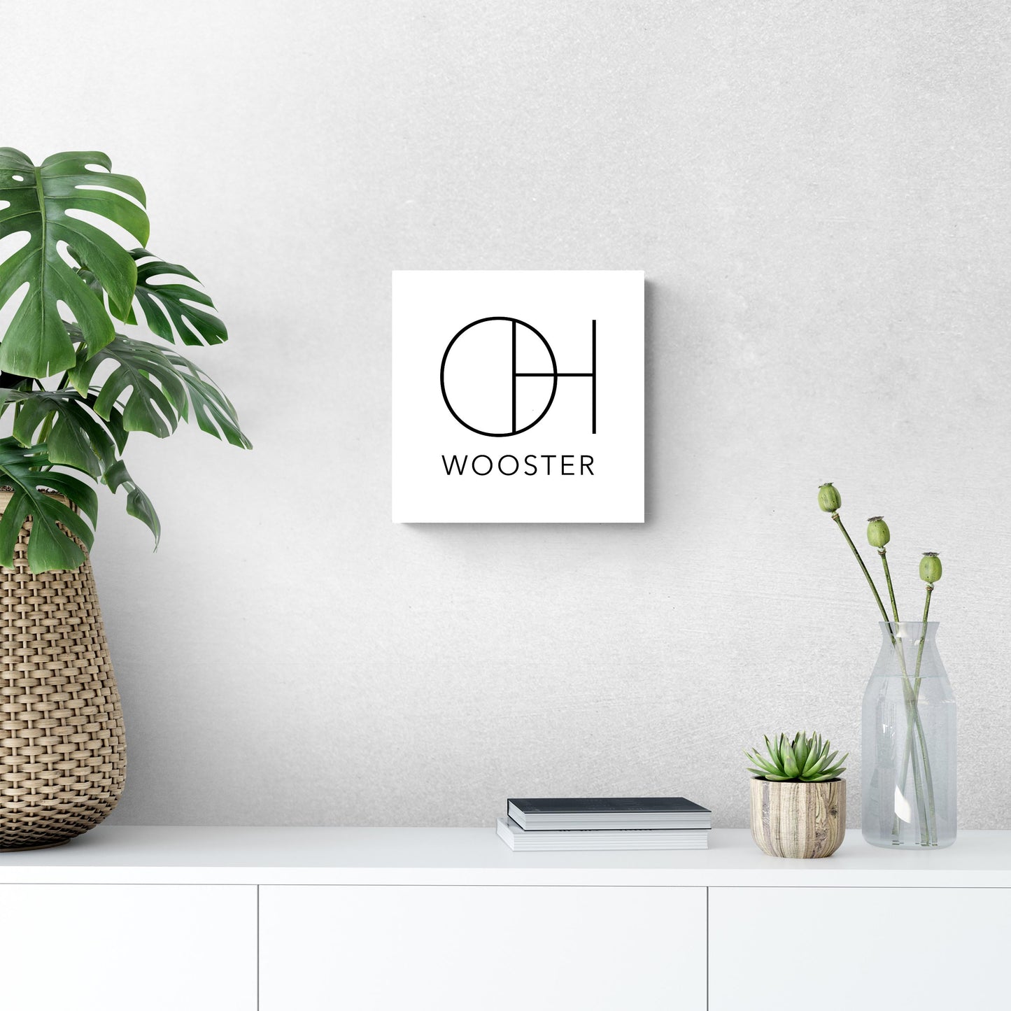 Wooster Oh State Initials And City Name| Wood Sign | Eaches | Min 2