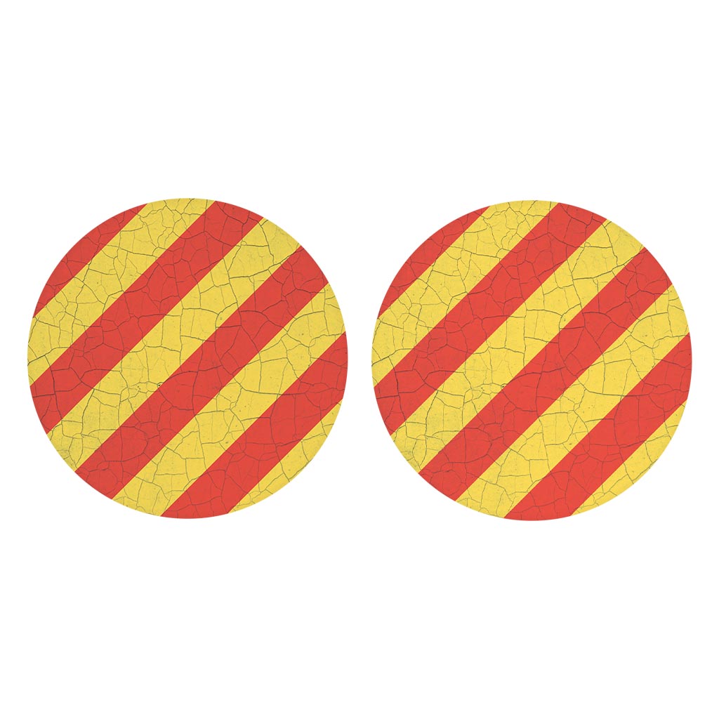 Nautical Flag Yankee| Absorbent Car Coasters | Set of 2 | Min 4