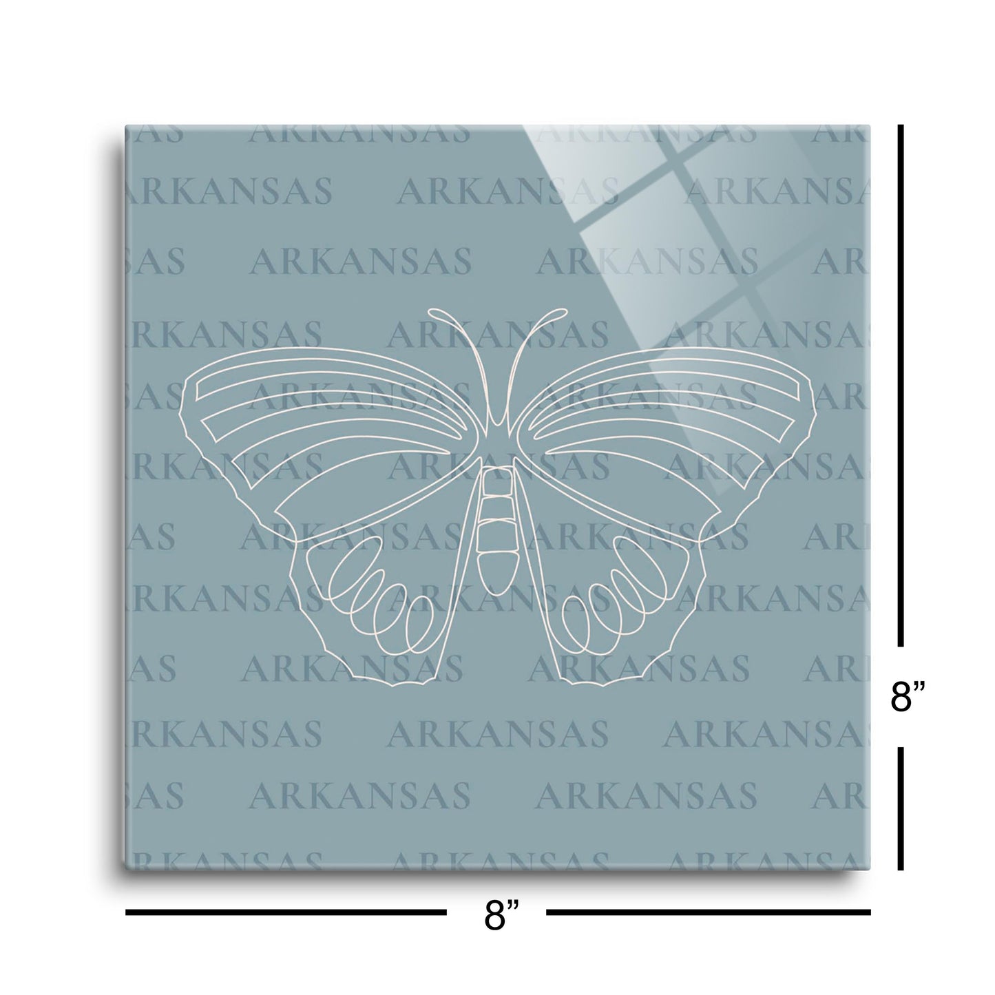 Modern Minimalist Arkansas Diana Fritillary Butterfly | Hi-Def Glass Art | Eaches | Min 2