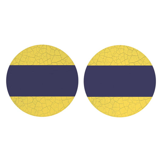 Nautical Flag Delta | Absorbent Car Coasters | Set of 2 | Min 4