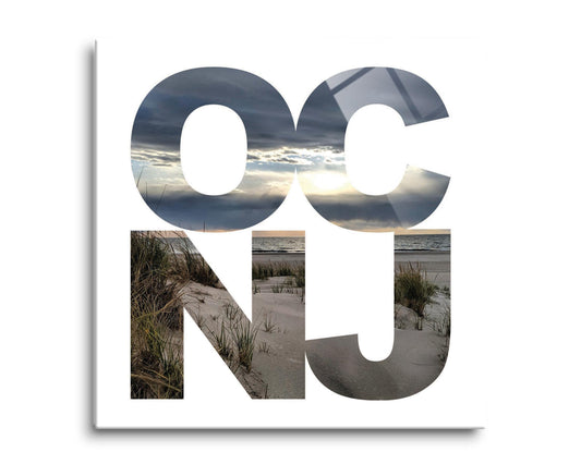 OCNJ Photo With Text | Hi-Def Glass Art | Eaches | Min 2