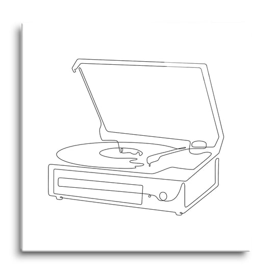 Minimalistic Music Line Drawings | Hi-Def Glass Art | Eaches | Min 1