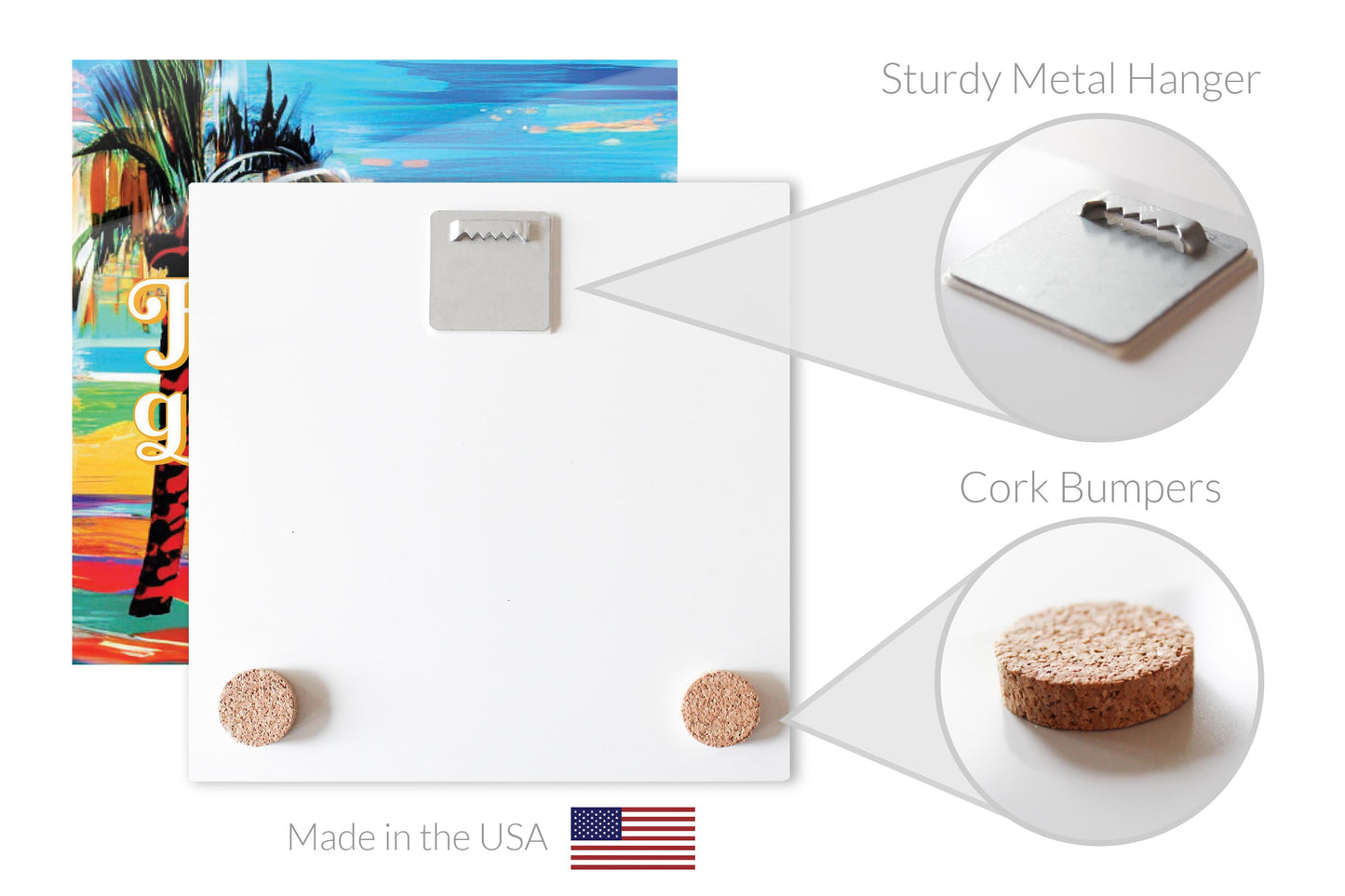 High Tides Good Vibes | Hi-Def Glass Art | Eaches | Min 2