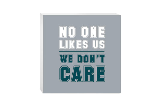 Modern Minimalist Pennsylvania We Dont Care | Wood Block | Eaches | Min 2
