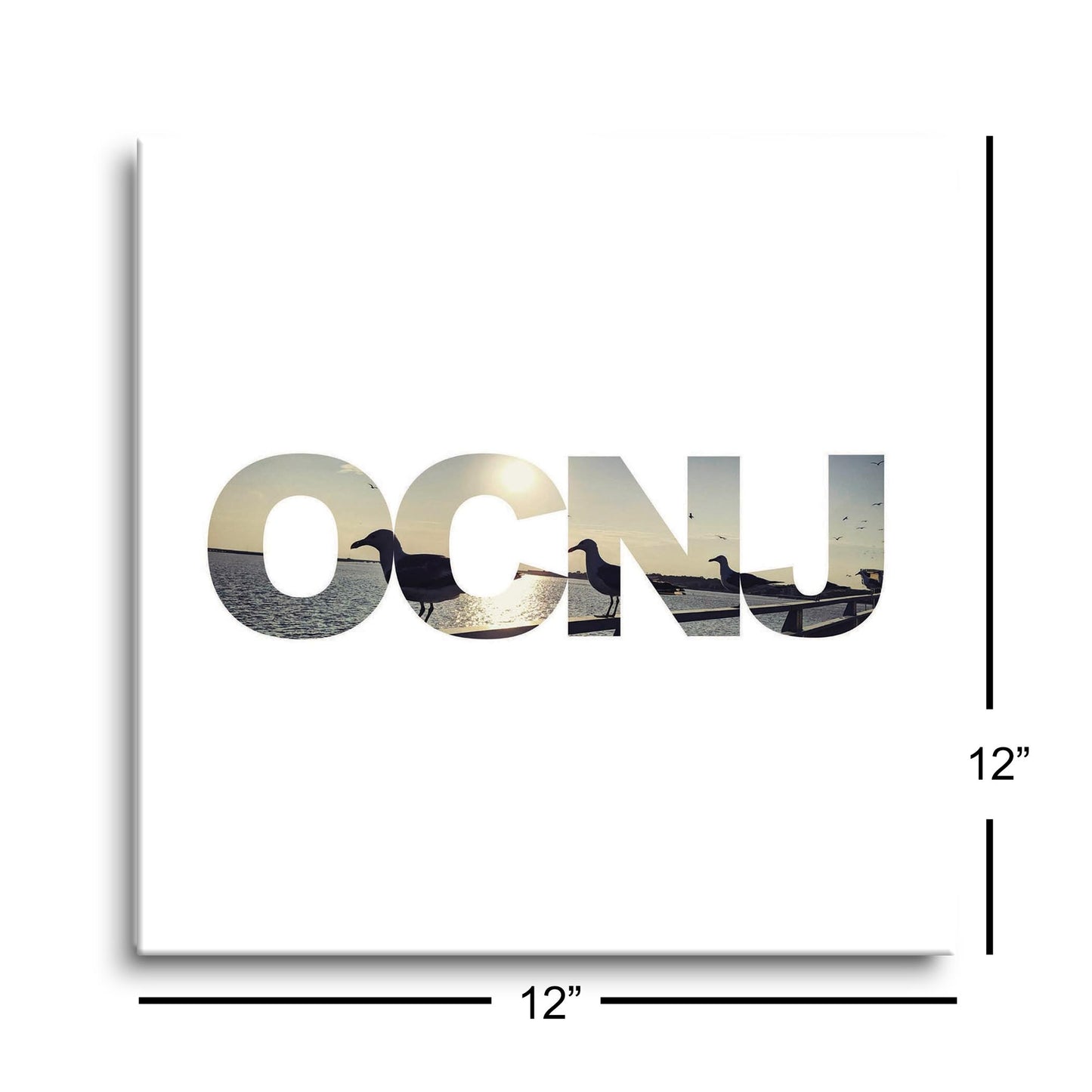 OCNJ Photo With Text | Hi-Def Glass Art | Eaches | Min 1