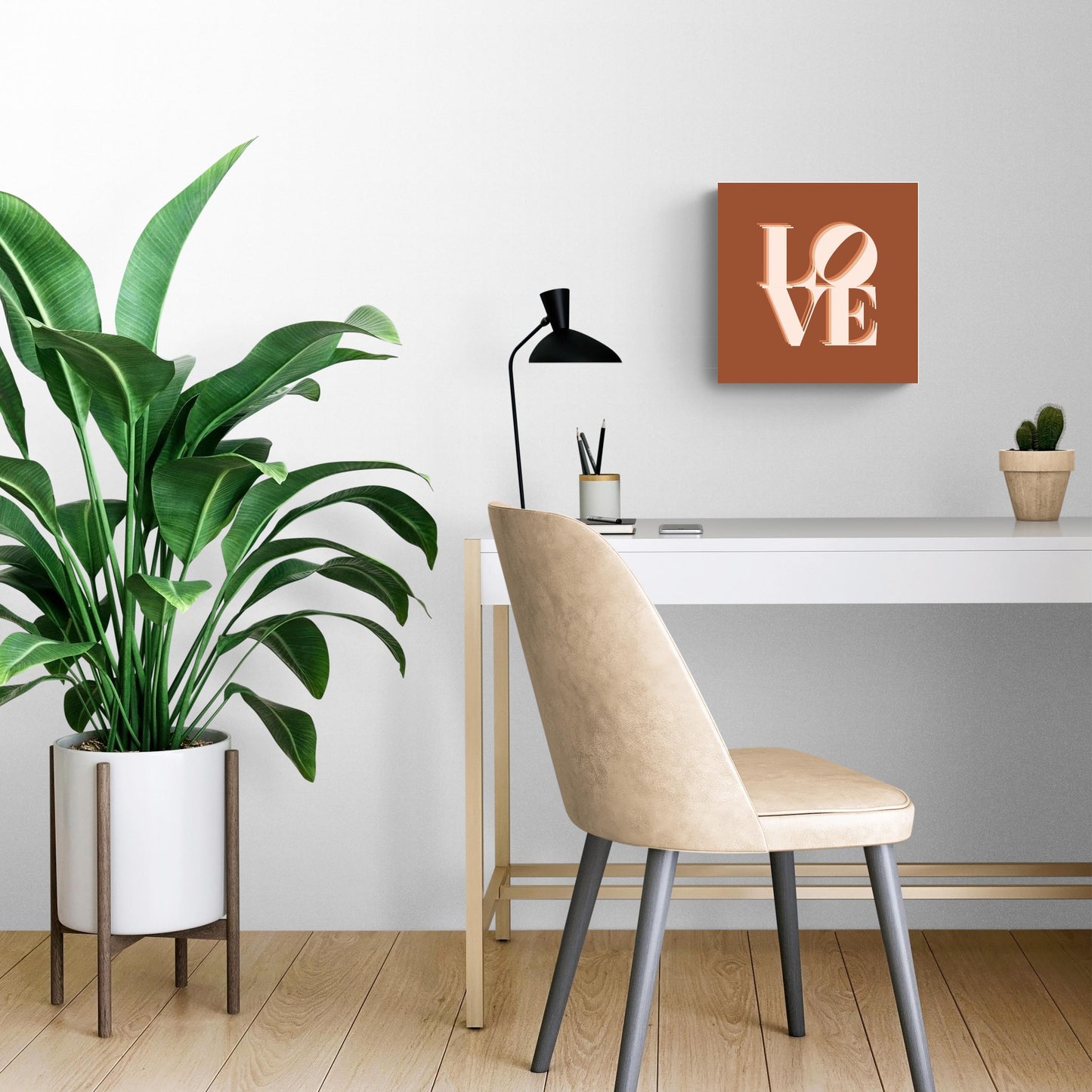 Modern Minimalist Pennsylvania Love Dark | Wood Sign | Eaches | Min 2