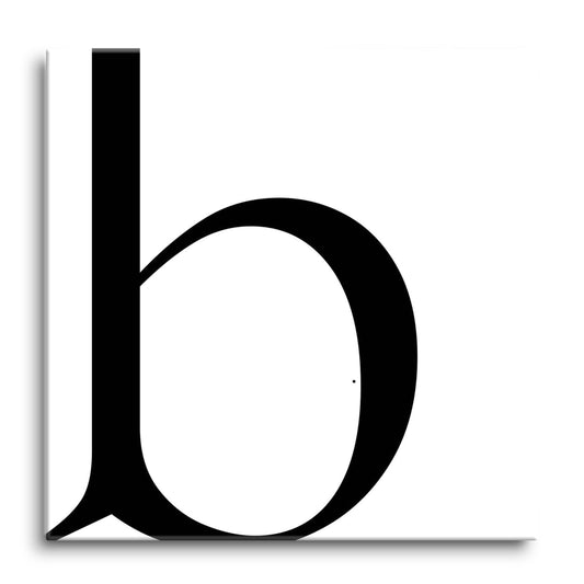 Minimal Monogram B | Hi-Def Glass Art | Eaches | Min 1