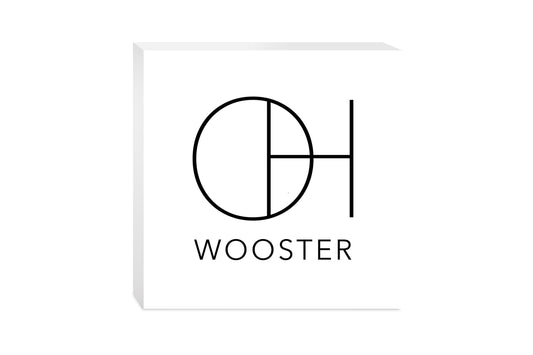 Wooster Oh State Initials And City Name | Wood Block | Eaches | Min 2