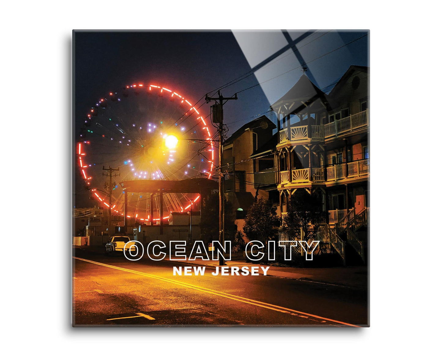 OCNJ Photo With Text | Hi-Def Glass Art | Eaches | Min 2