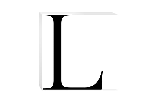 Minimal Monogram L | Wood Block | Eaches | Min 2