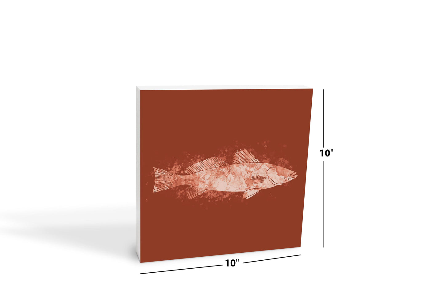 Louisiana Colorful Water Color Speckled Trout | Wood Block | Eaches | Min 2