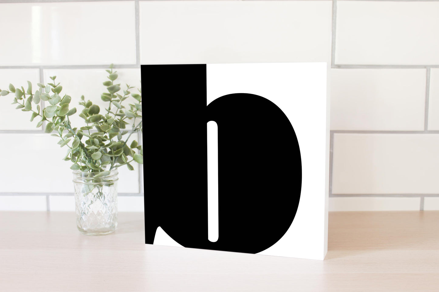 Fun Chunky Monogram B | Wood Block | Eaches | Min 2