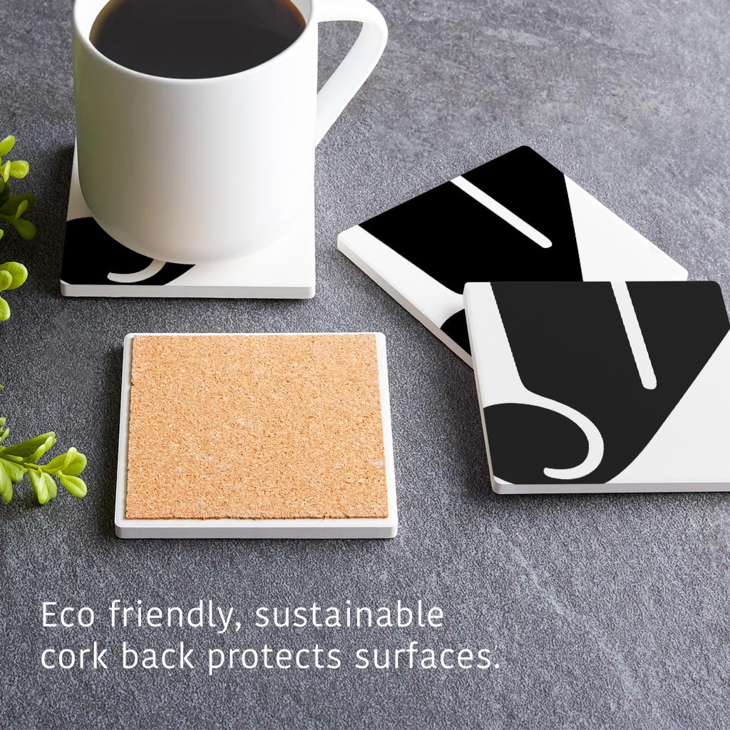 Fun Chunky Monogram Y | Absorbent Coasters | Set of 4 | Min 2