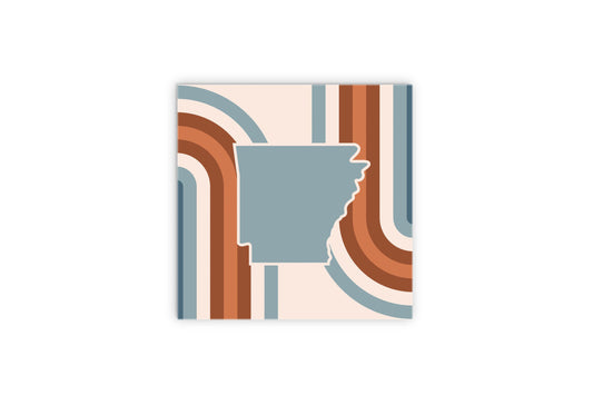 Modern Minimalist Arkansas Retro State Shape | Wood Sign | Eaches | Min 2