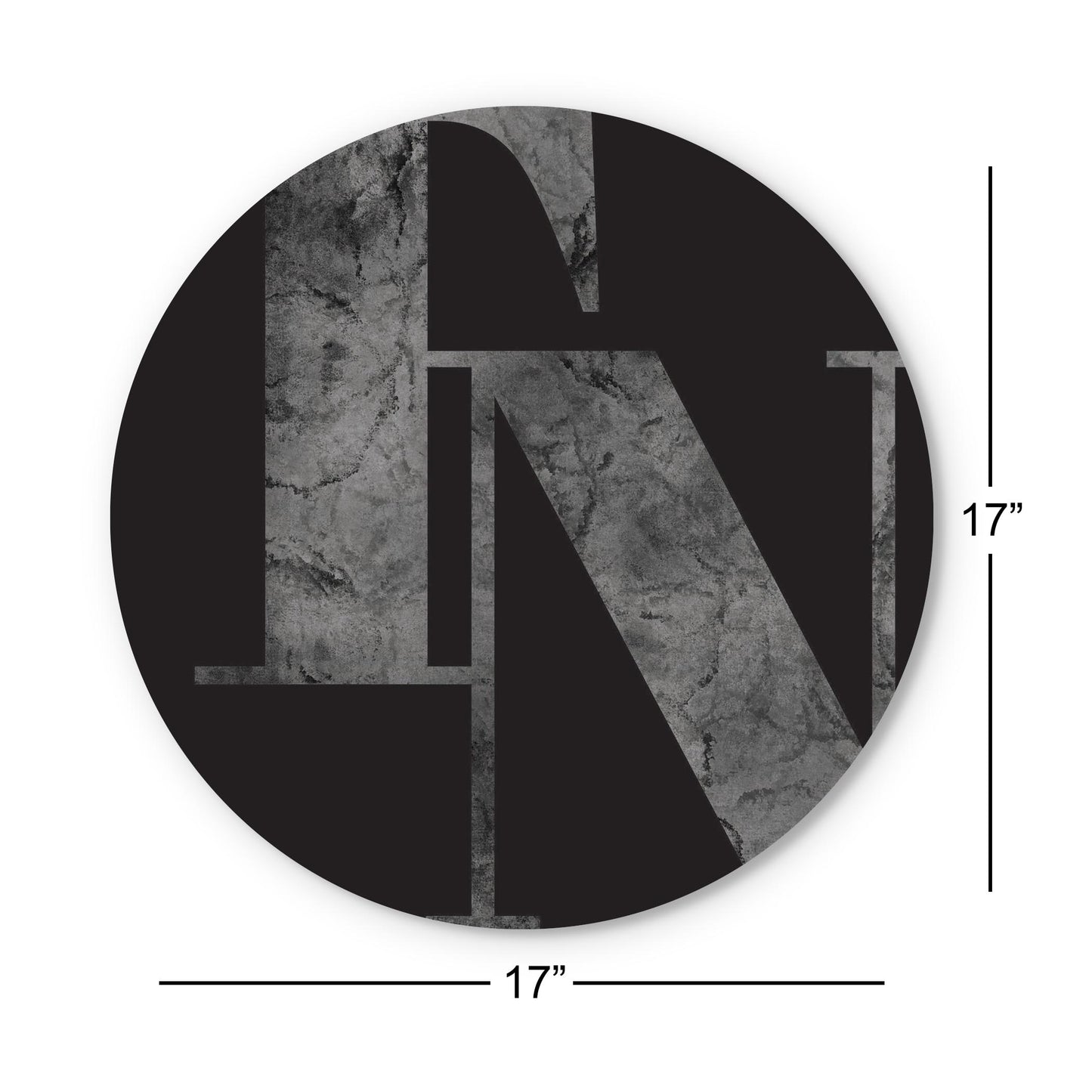 Minimalist B&W Tennessee Black Initials | Wood Sign | Eaches | Min 1