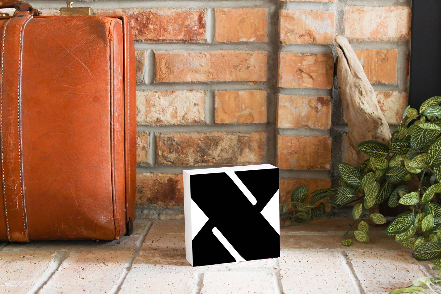 Fun Chunky Monogram X | Wood Block | Eaches | Min 4