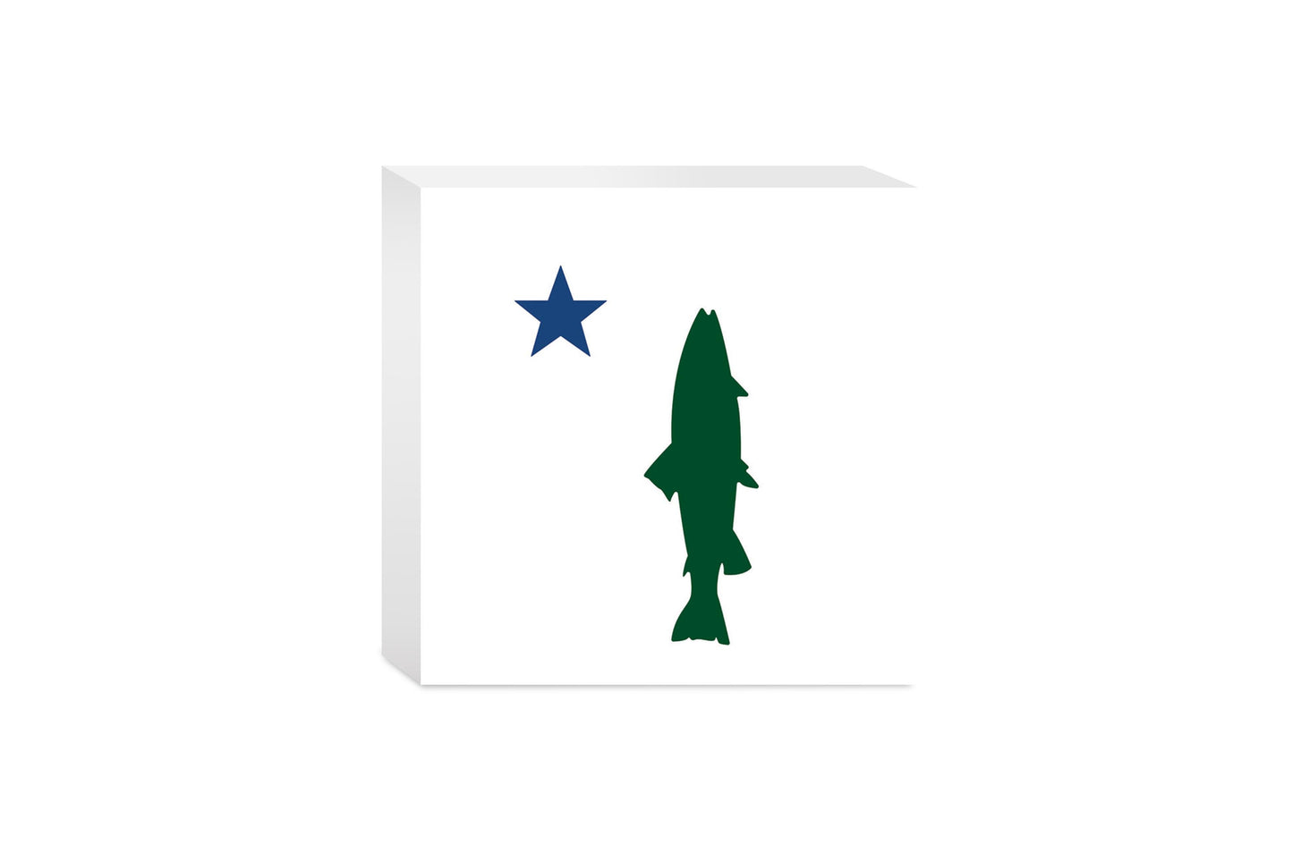 New England Star And Trout | Wood Block | Eaches | Min 4