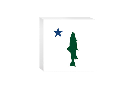 New England Star And Trout | Wood Block | Eaches | Min 4
