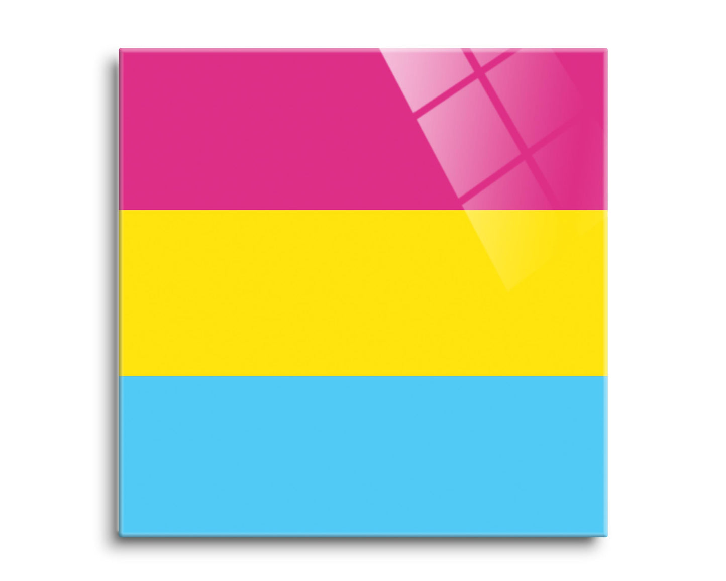 Pansexual Pride Flag Colors | Hi-Def Glass Art | Eaches | Min 2