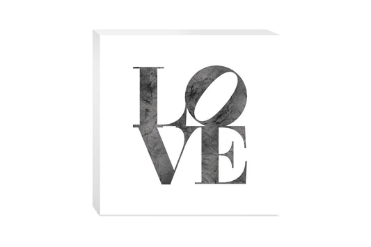 Minimalistic B&W Pennsylvania Love Light | Wood Block | Eaches | Min 2