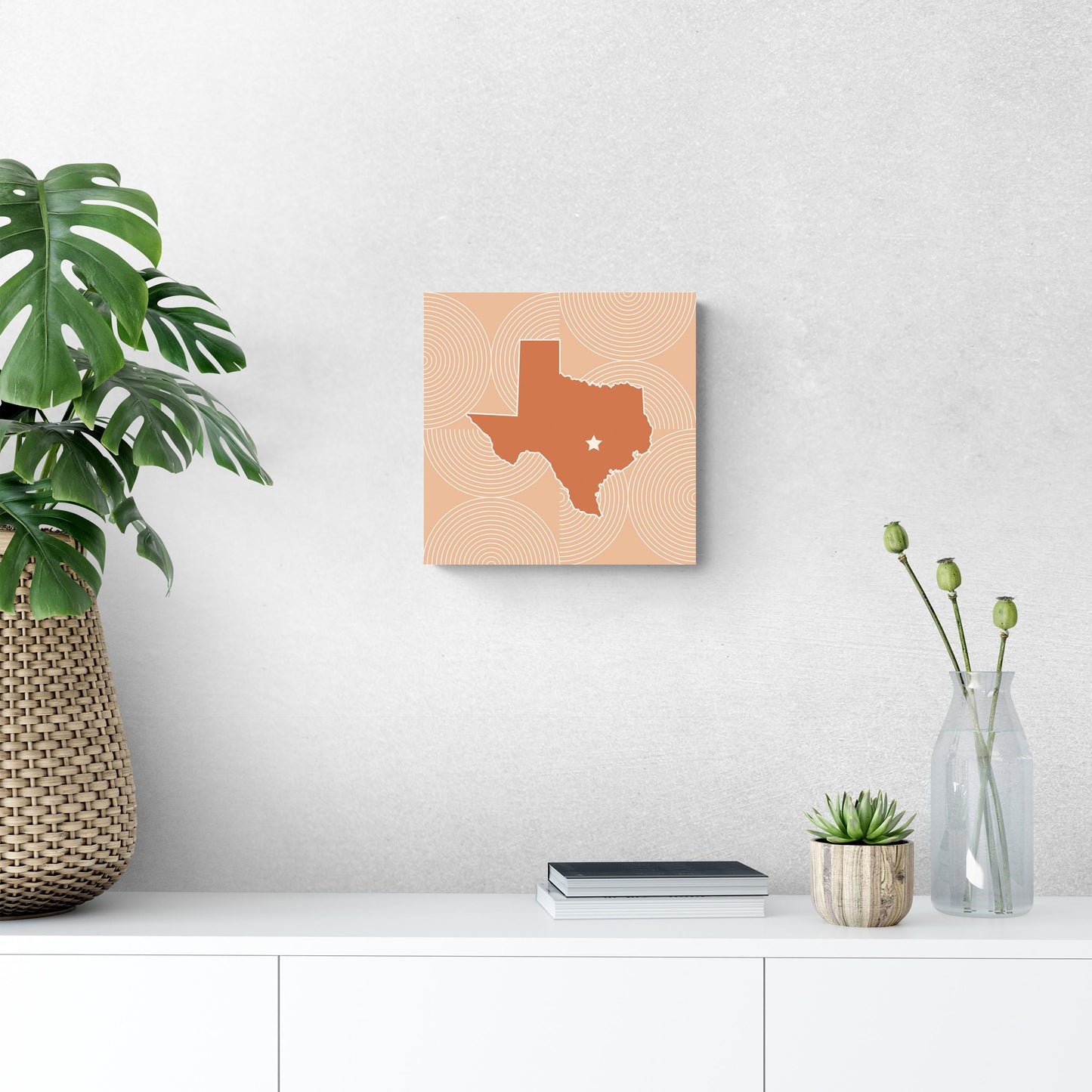 Modern Minimalist Texas Austin Star | Wood Sign | Eaches | Min 2