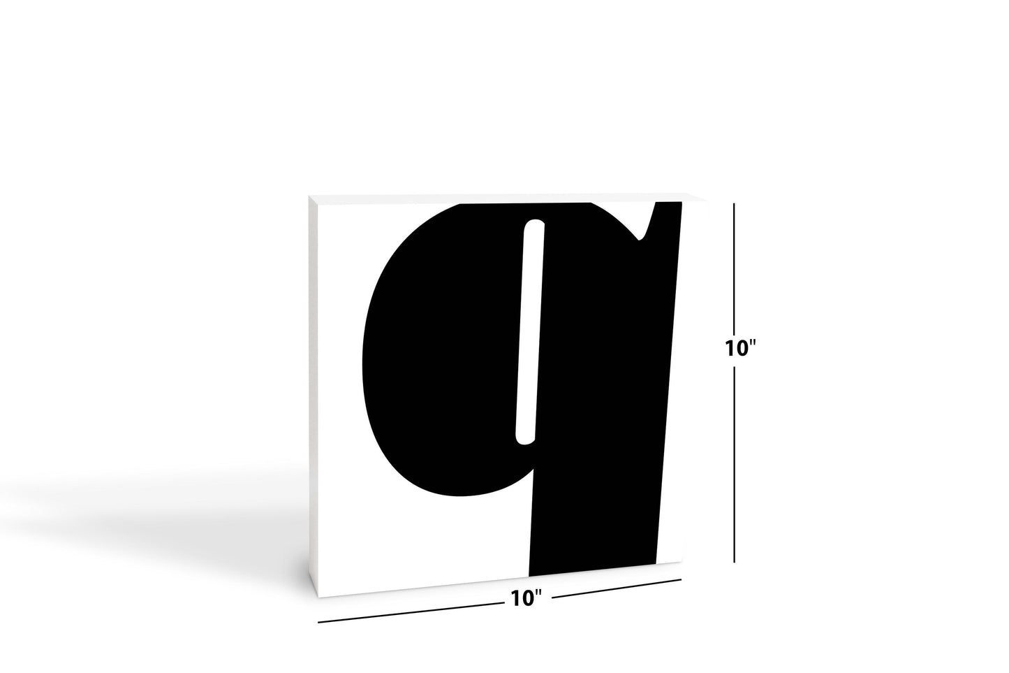 Fun Chunky Monogram Q | Wood Block | Eaches | Min 2