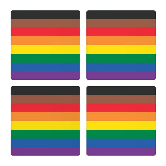 Philly Pride Flag Colors| Absorbent Coasters | Set of 4 | Min 2
