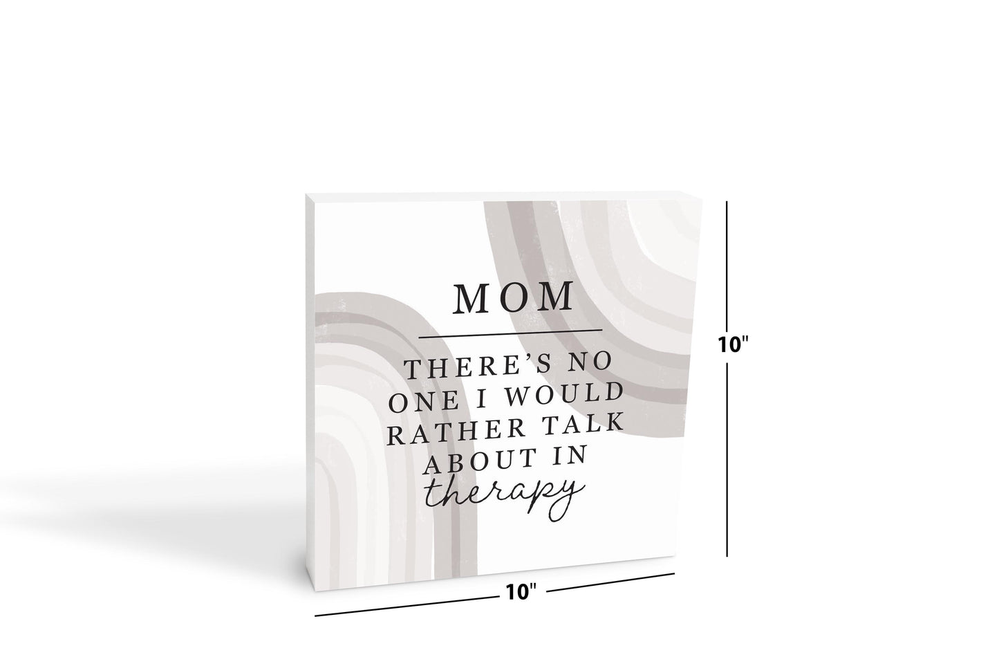 Modern Minimalist Mothers Day Therapy | Wood Block | Eaches | Min 2