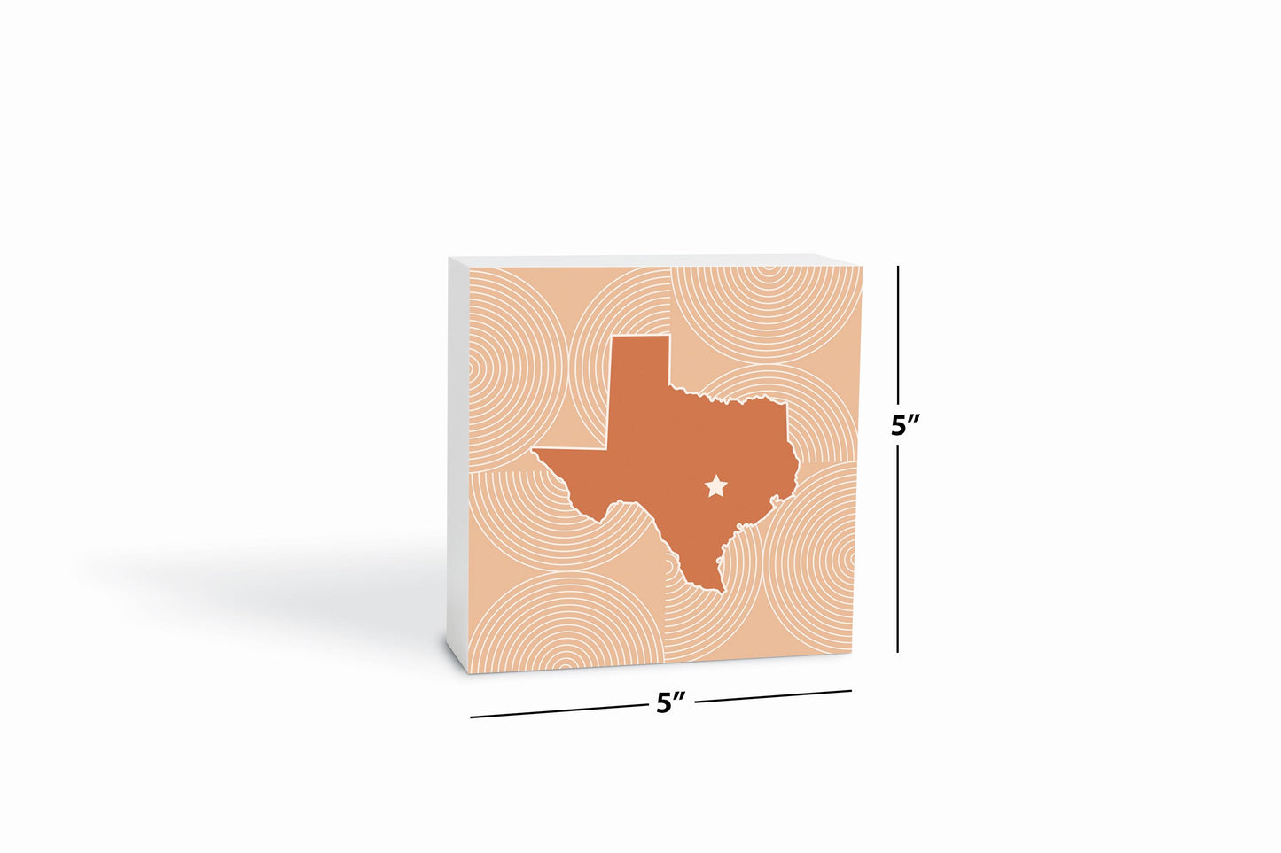 Modern Minimalist Texas Austin Star | Wood Block | Eaches | Min 4