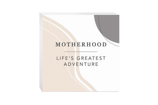 Modern Minimalist Mothers Day Adventure | Wood Block | Eaches | Min 2