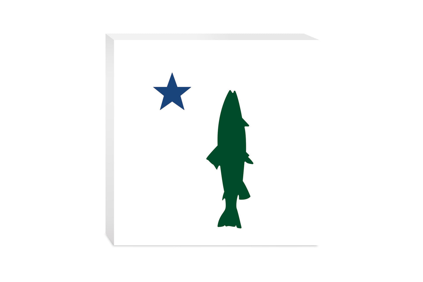 New England Star And Trout | Wood Block | Eaches | Min 2