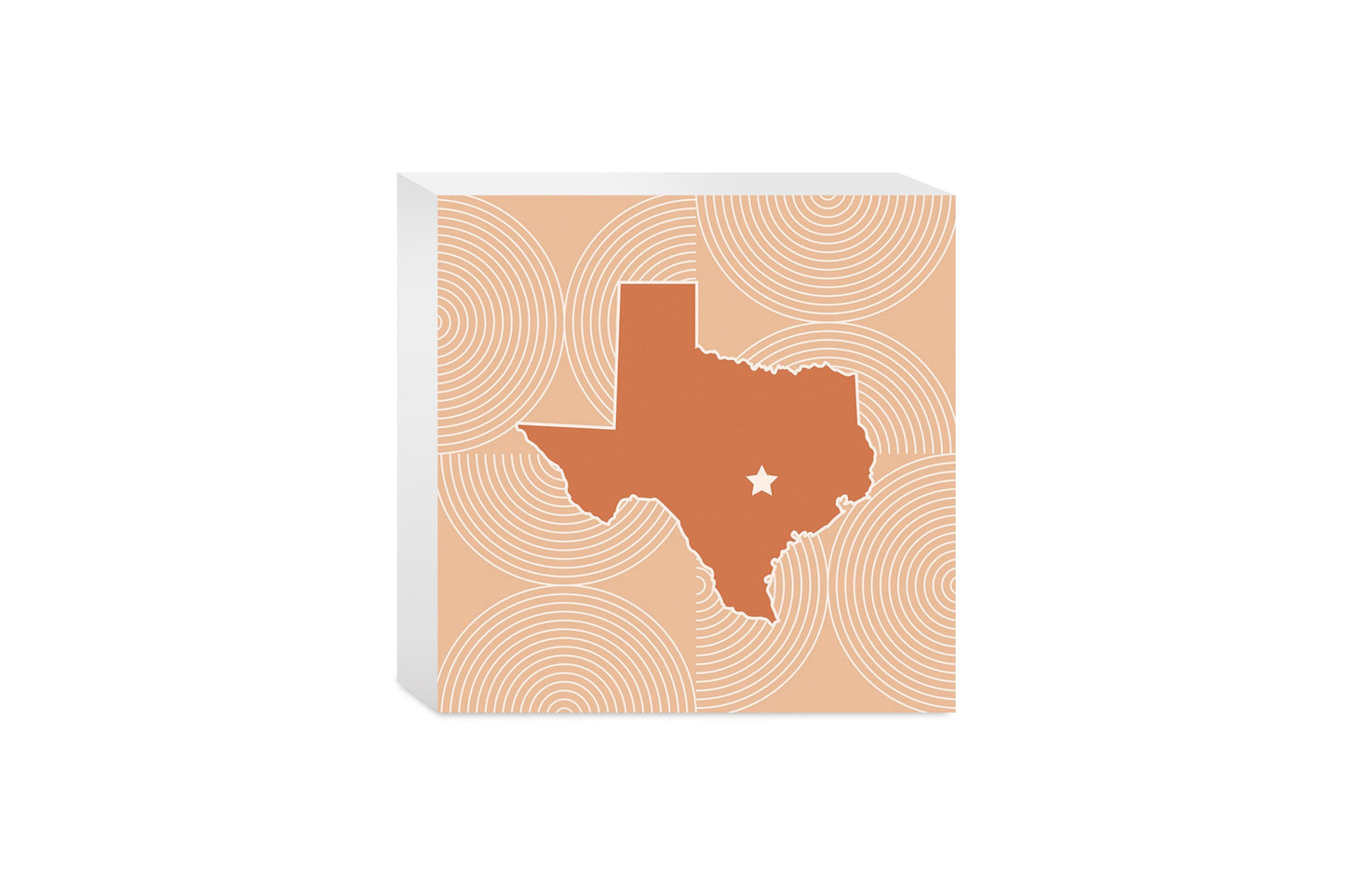 Modern Minimalist Texas Austin Star | Wood Block | Eaches | Min 4