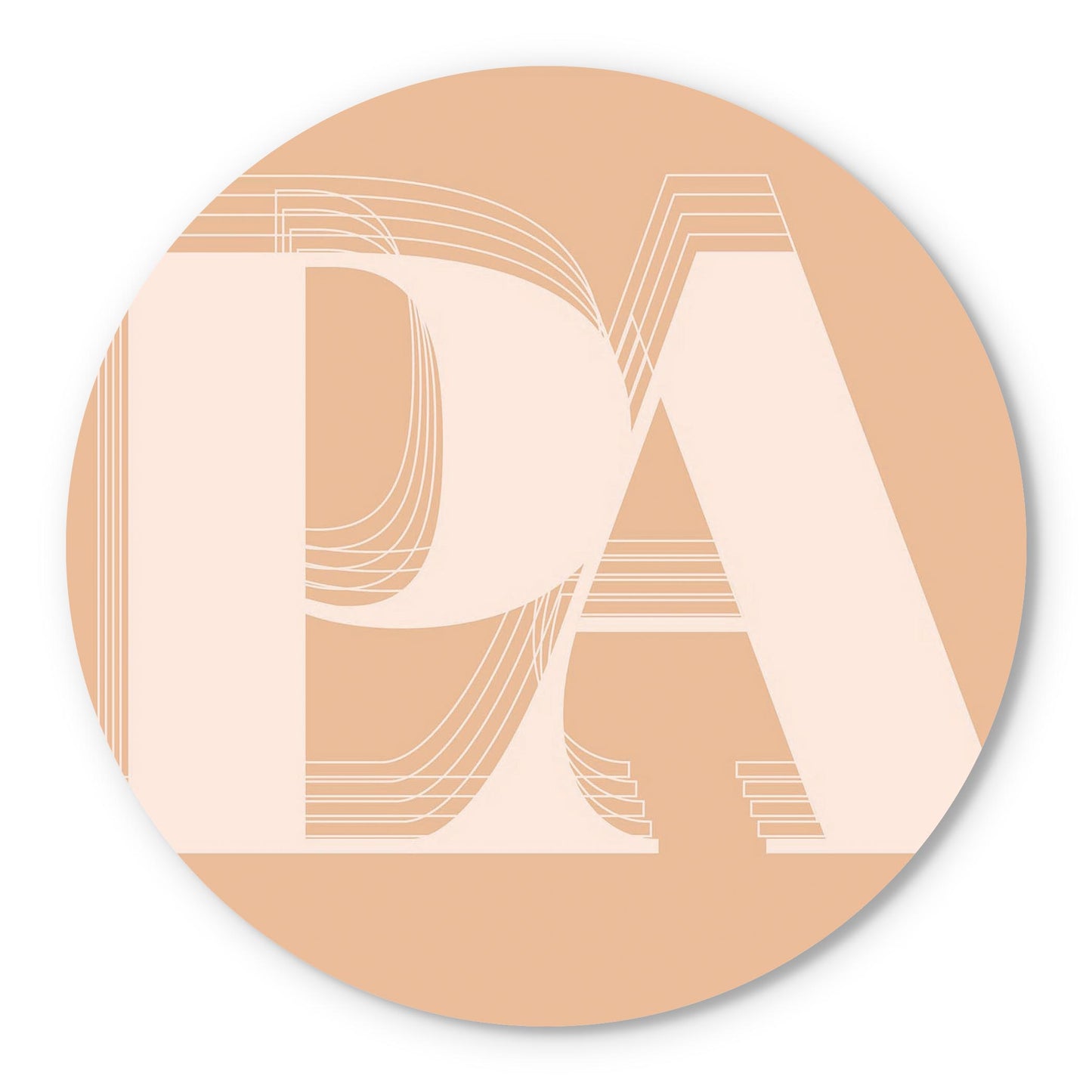 Modern Minimalist Pennsylvania Pa Initials Light | Wood Sign | Eaches | Min 1
