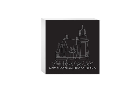 Black Block Island Se Light| Wood Block | Eaches | Min 4