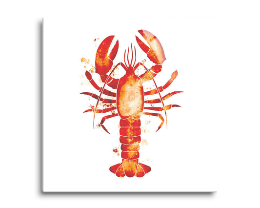 East Coast Water Color Lobster | Hi-Def Glass Art | Eaches | Min 2