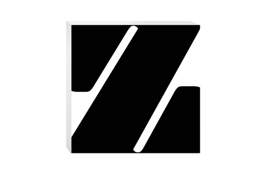 Fun Chunky Monogram Z | Wood Block | Eaches | Min 2